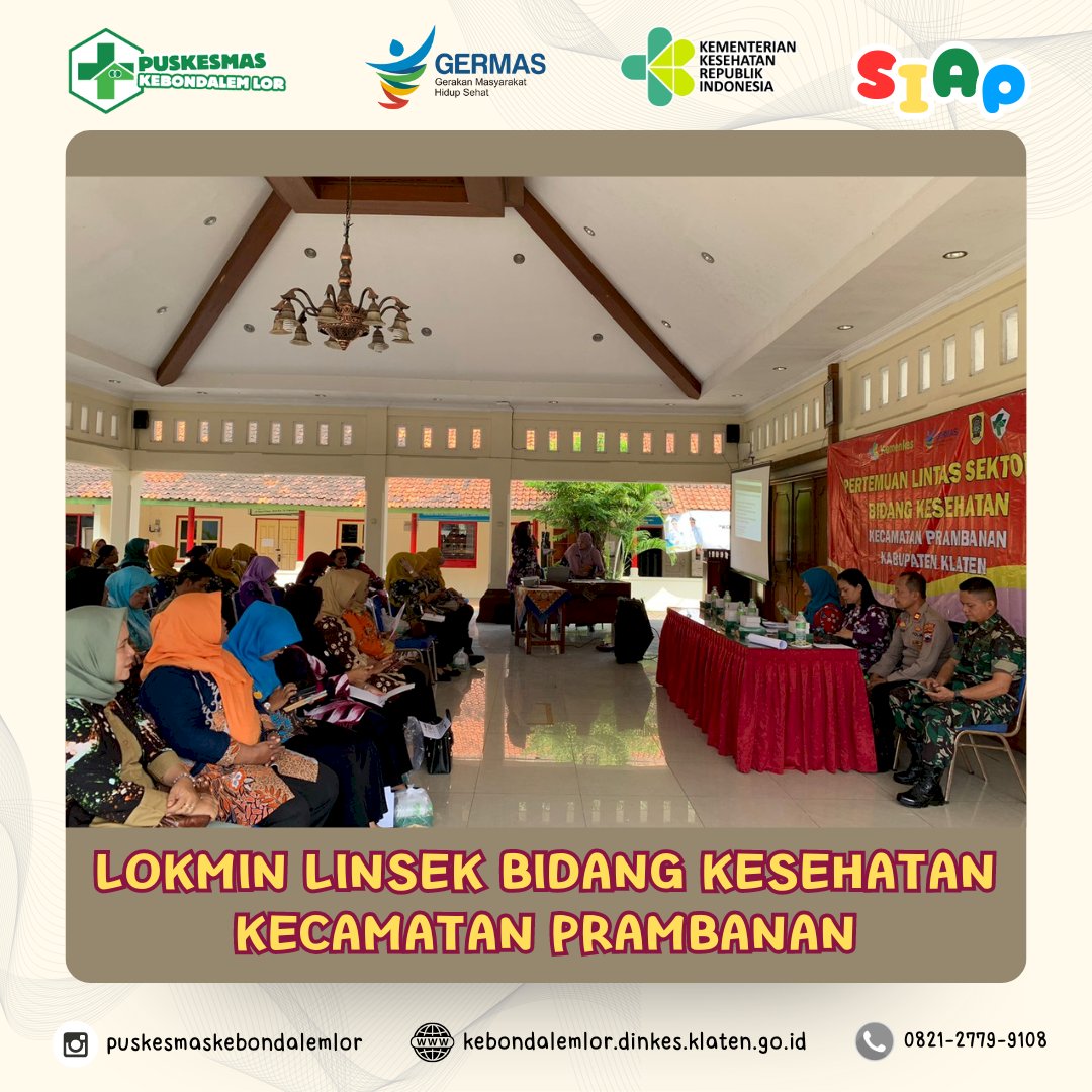 Lokmin Lintas Sektor Bidang Kesehatan di Kecamatan Prambanan