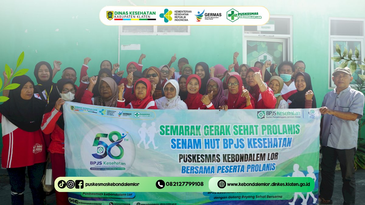 Semarak HUT BPJS Kesehatan ke-58, Puskesmas Kebondalem Lor Gelar Kegiatan Prolanis